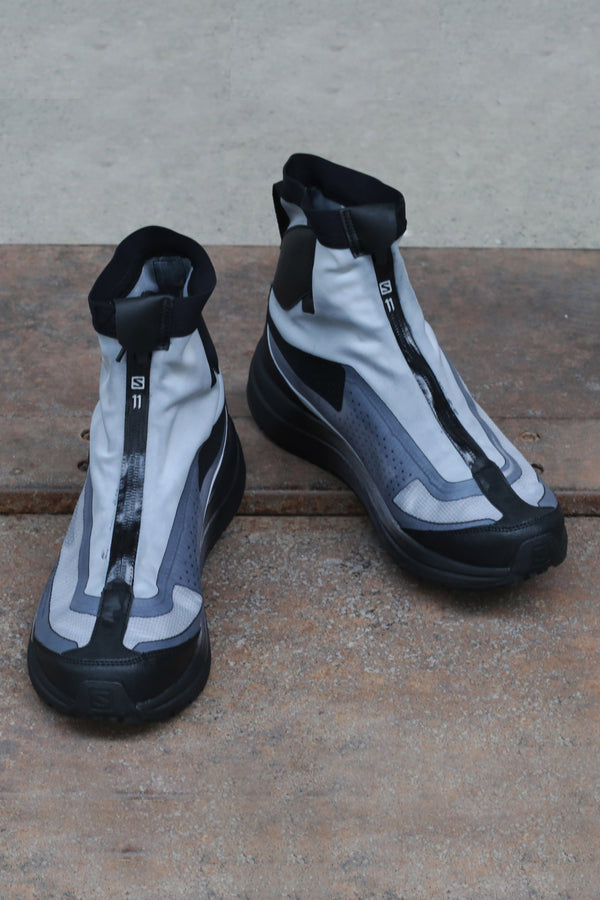 11 By BORIS BIDJAN SABERI Light Grey Blue High Bond Sneakers AW20 BAMBA2HIGH P1122